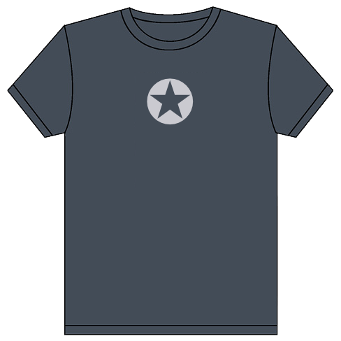 Thumbnail of classic charcoal gray DF t-shirt.