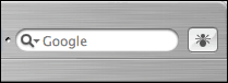 Safari's Google search field.