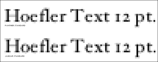Standard (CRT) text rendering, 6x magnification