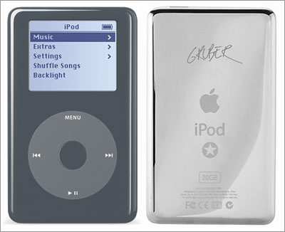 iPod Daring Fireball Special Edition, front and back.