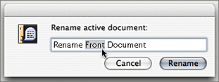 Screenshot of Rename Active Document Dialog