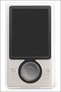 Prototype of Microsoft's upcoming Zune music player.