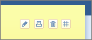 Stikkit's print/permalink icons.