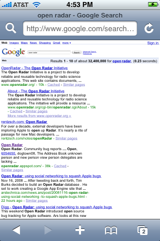 google search by image iphone. Google web search results on the iPhone, after a query initiated through the 
