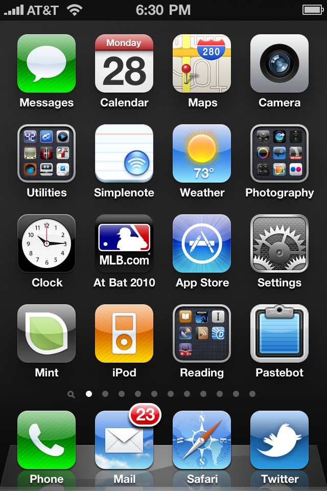 ipod touch and iphone 4.  iPhone or iPod Touch, is the “AM/PM” in the status bar. On the iPhone 4, 