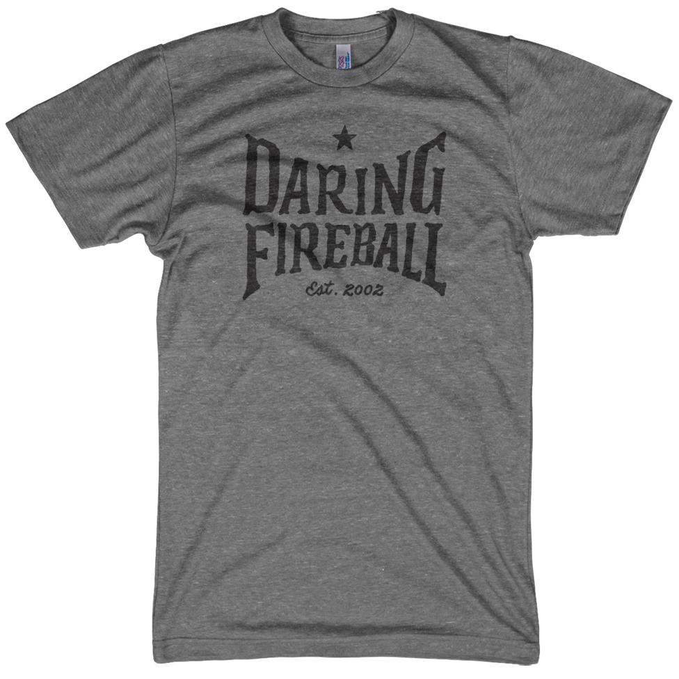 Daring Fireball: New Daring Fireball T-Shirts