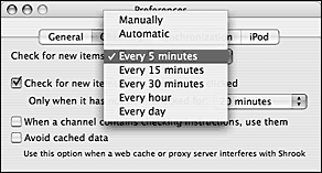 Shrook 1.x's Preferences window.