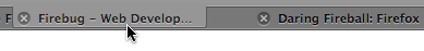 Screenshot of Safari 3.1 intra-window tab dragging.