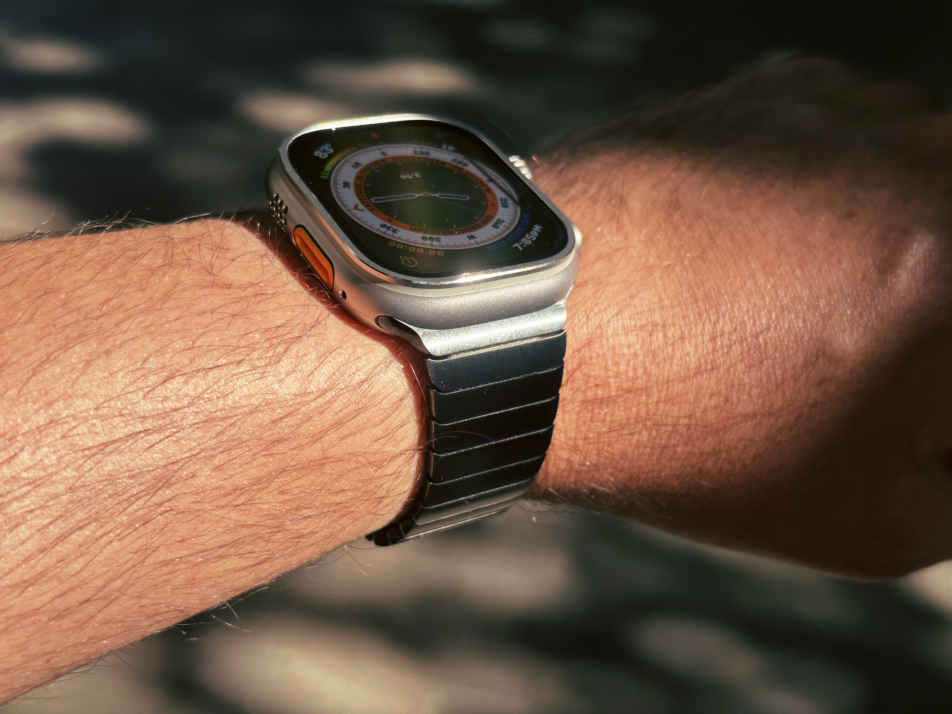 Apple Watch Ultra 49mm Titanium Polished with Orange Button and