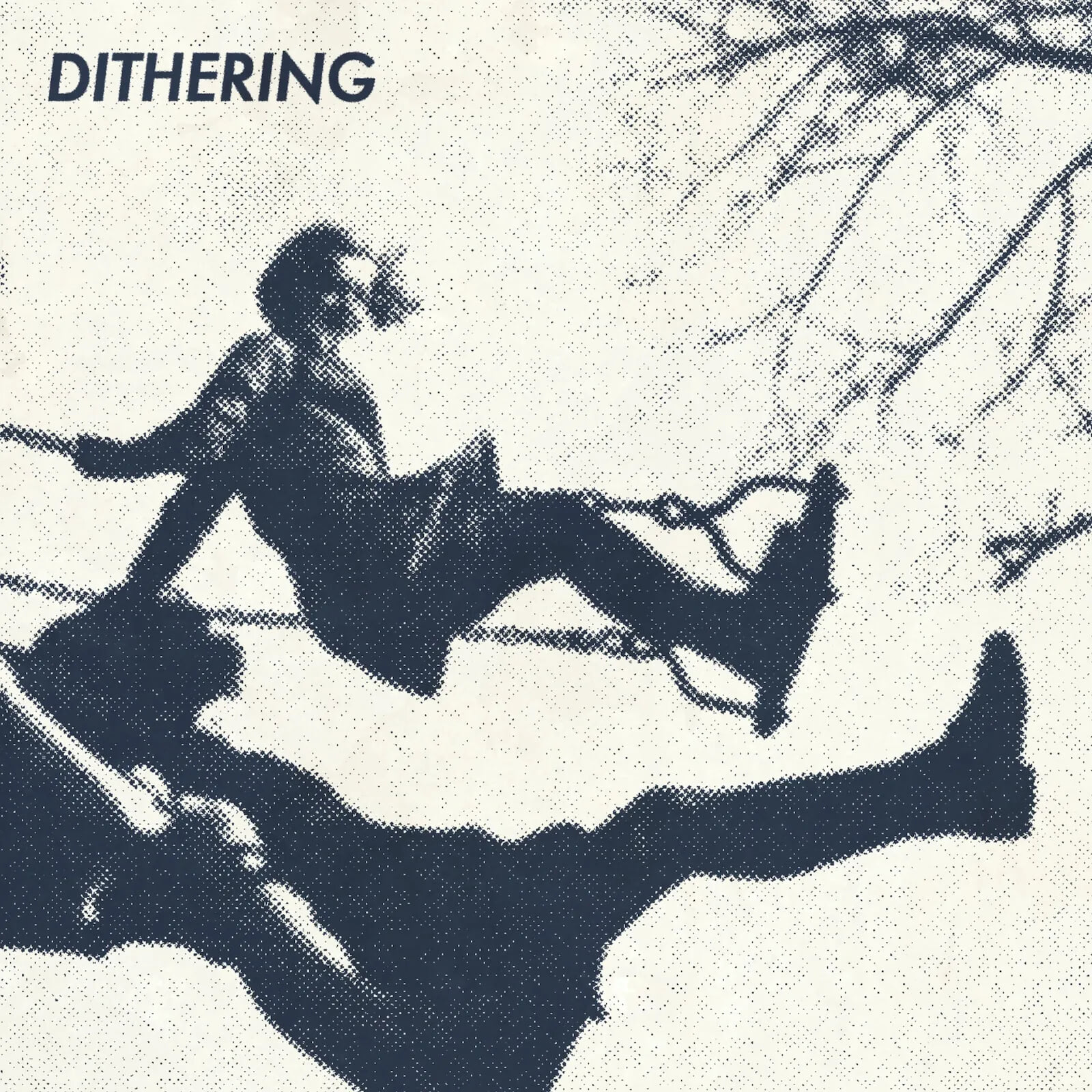 May 2023 cover art for Dithering, depicting two girls having fun on a swing set.