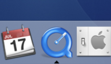 Screenshot of the old QuickTime Player’s “Q” icon, with a transparent hole.